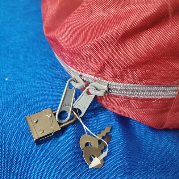 Maroon & Gray Gloria Vanderbilt Lightweight Travel Luggage - Picture 3 of 8